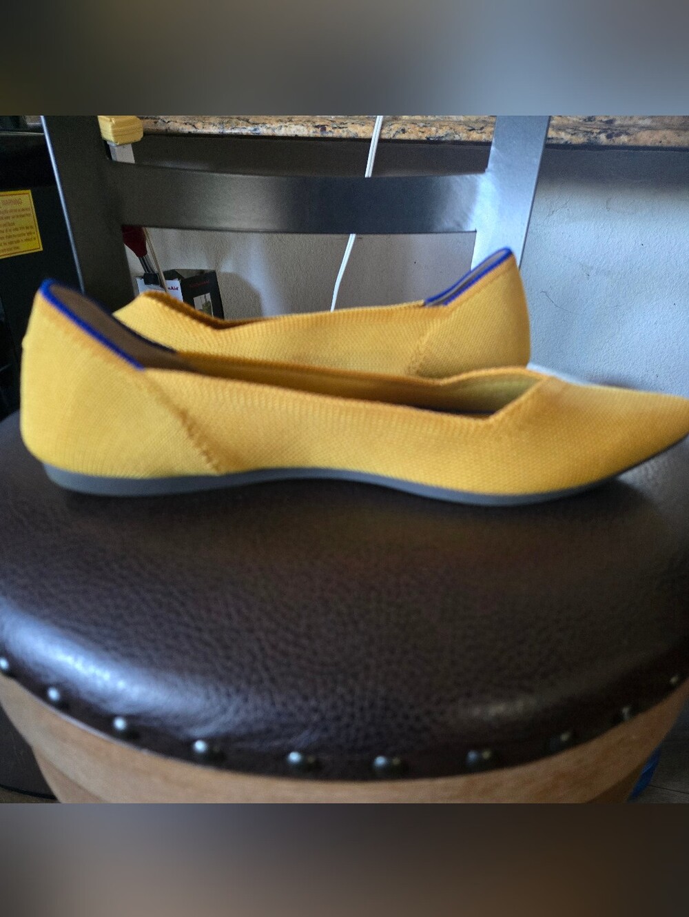 Rothy's Mustard Yellow Pointed-Toe Flats - Picture 6 of 8